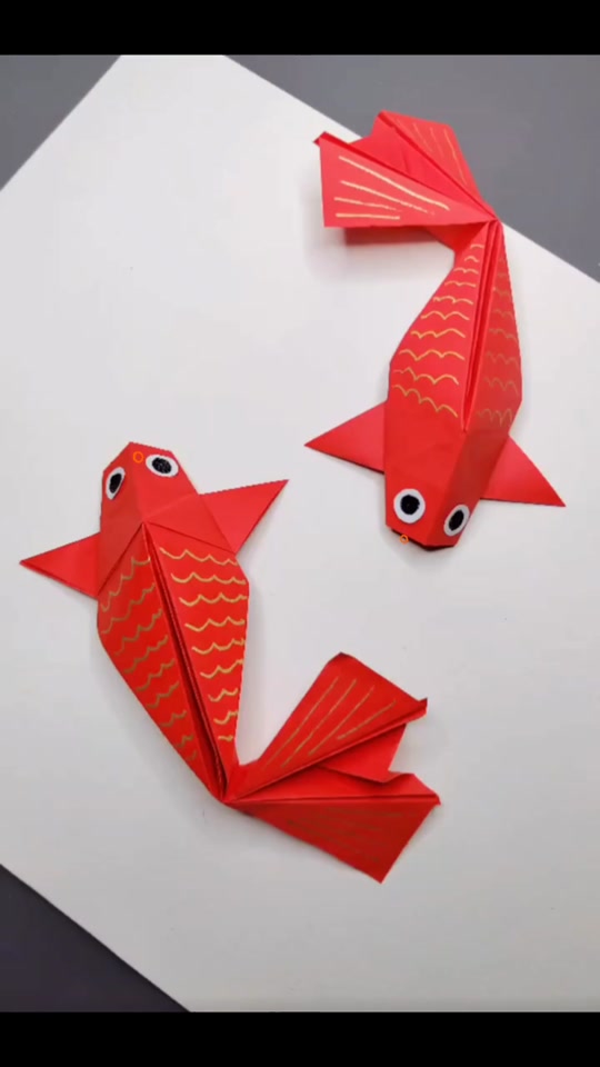 鱼跃龙门折纸教程