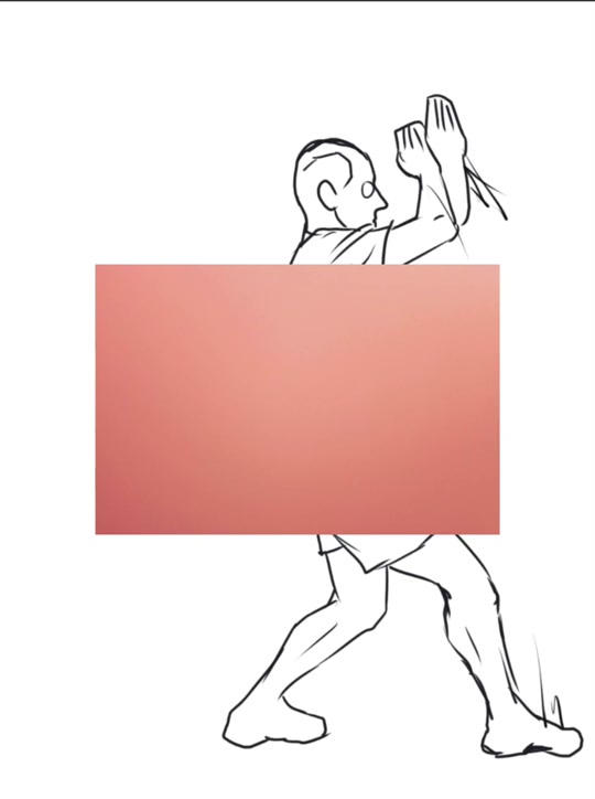 捕俘拳十六招分解动作简笔画