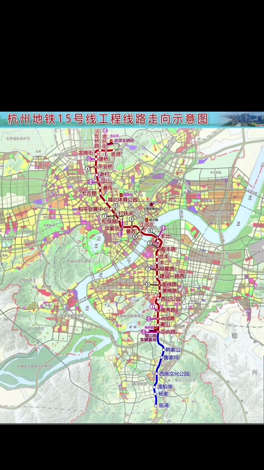杭州地铁15号线临浦站点规划 - 抖音