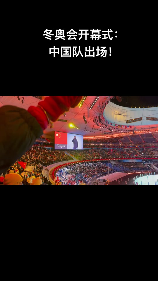 平昌冬奥会中国队入场 - 抖音