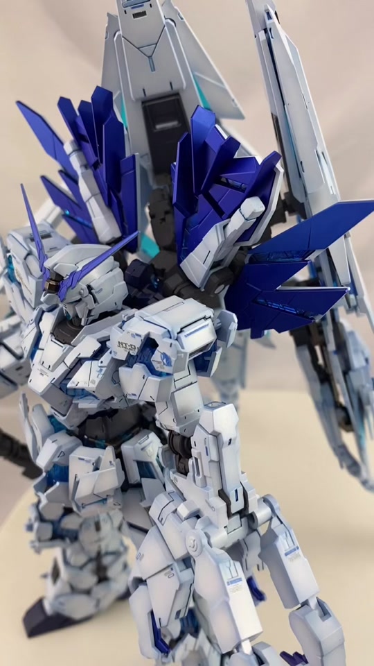 高达独角兽觉醒模式水贴教程 - 抖音