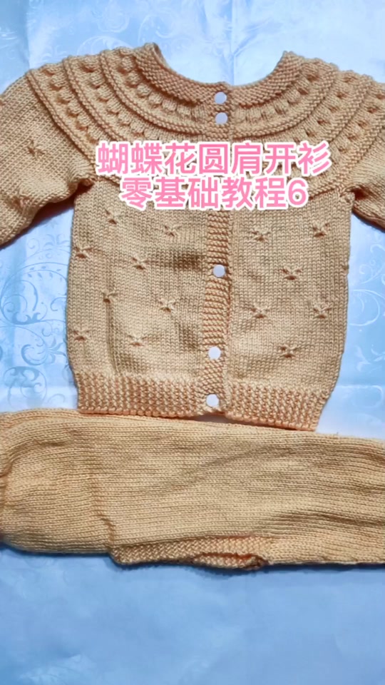 蝴蝶花毛衣编织教程