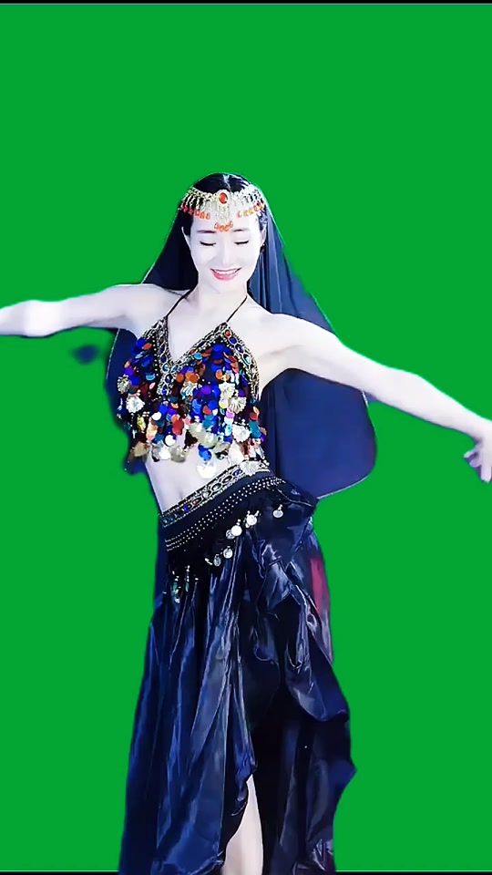 形体舞蹈绿幕素材