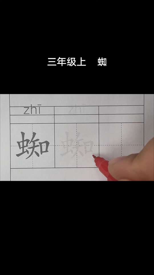 蜘的组词 三年级 - 抖音