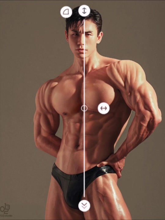 韩国腹肌男模内衣走秀