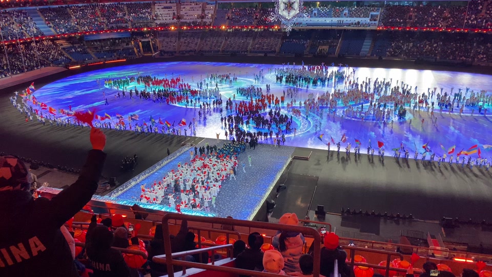 平昌冬奥会中国队入场 - 抖音