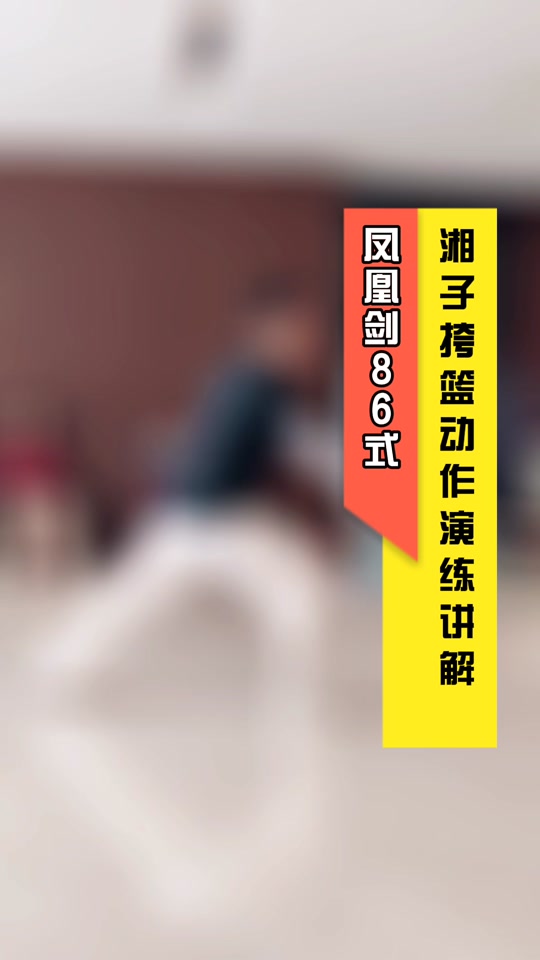 凤凰剑四段分解动作教学