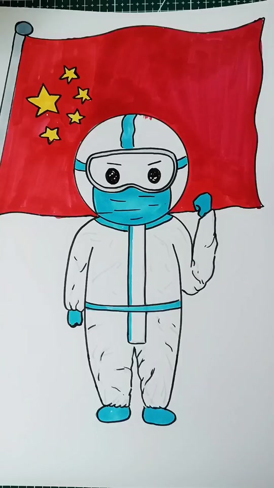 防疫抗疫主题绘画手抄报_防疫抗疫主题绘画 精美