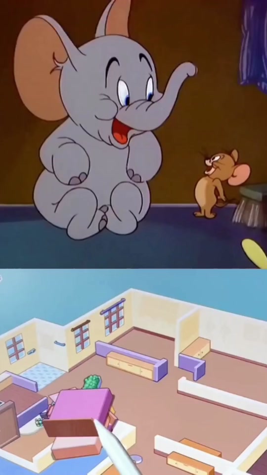 杰瑞把大象换装成大老鼠
