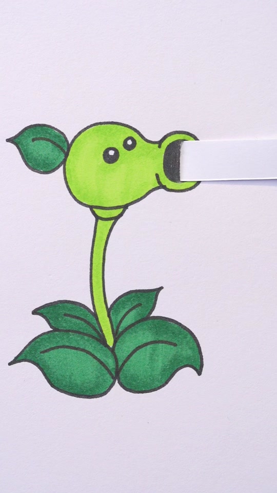 豌豆射手智能简笔画