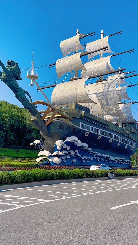 金石滩大船 - 抖音