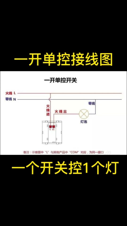 灯泡开关只有火线怎么接 - 抖音