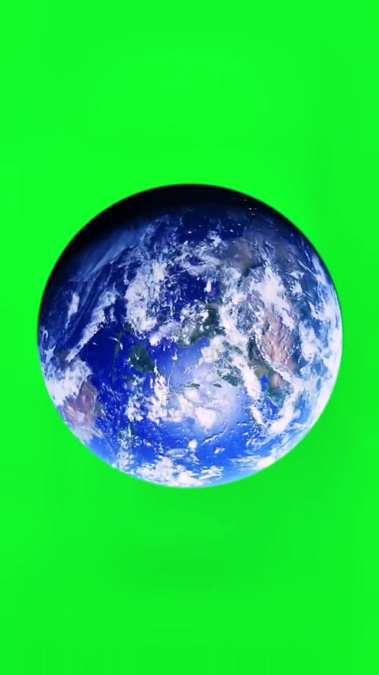 星球动画绿幕素材 - 抖音