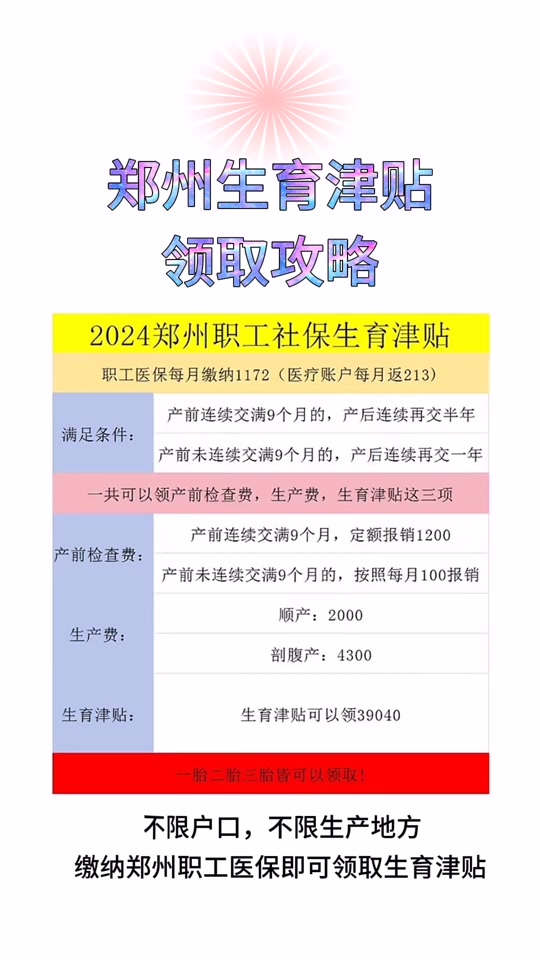 河南生育津贴2024年新标准男 - 抖音