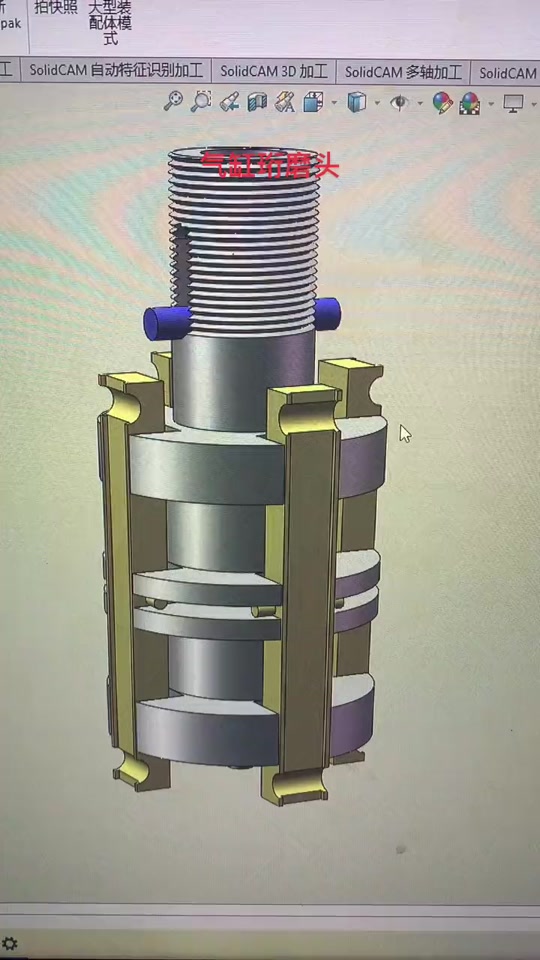 珩磨头内部结构分解图
