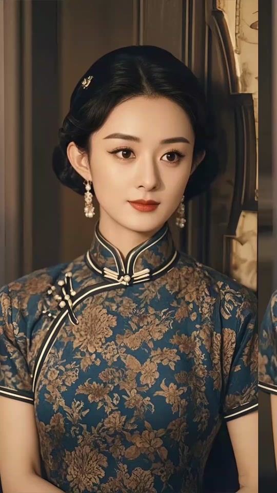 赵丽颖 旗袍照 好看好看👀