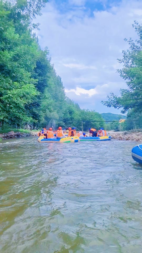 尧山大峡谷漂流第一视角全程 - 抖音