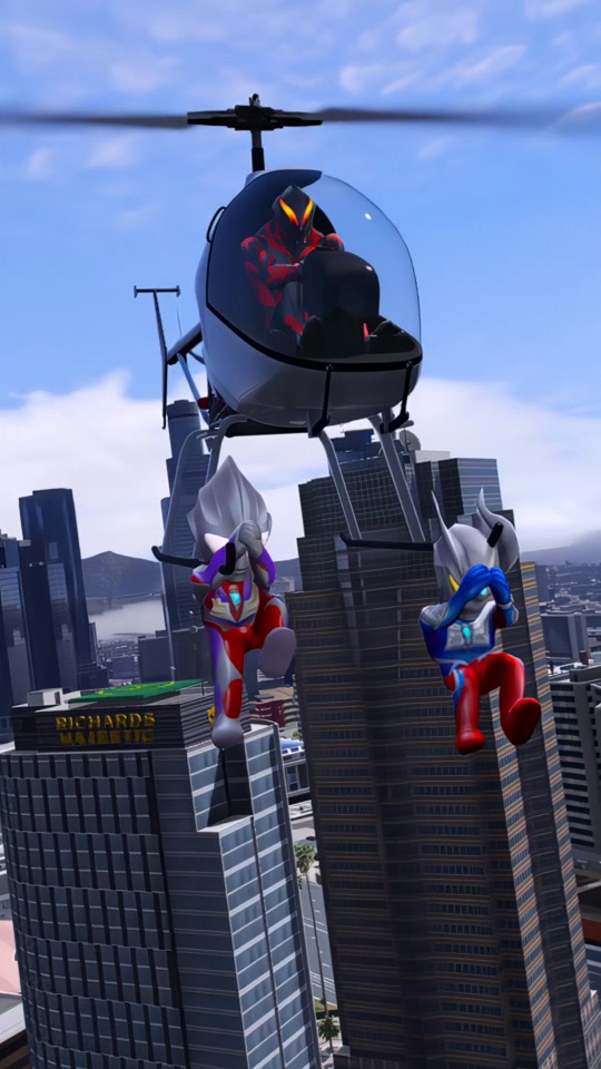 奥特曼同人插画_3d动画奥特曼玛米亚插画