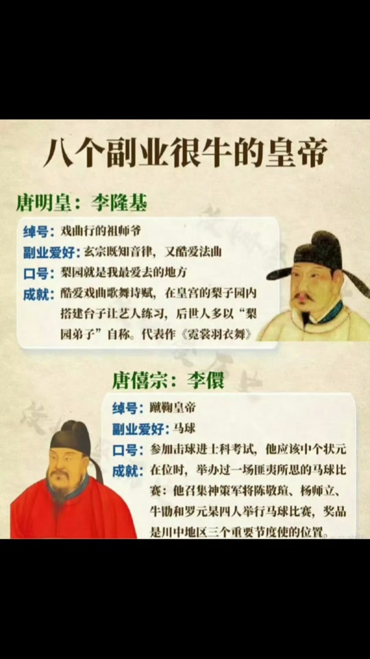 明熹宗:朱由校 绰号:木匠皇帝 副业爱好:木匠,建筑口号:木工才是我的