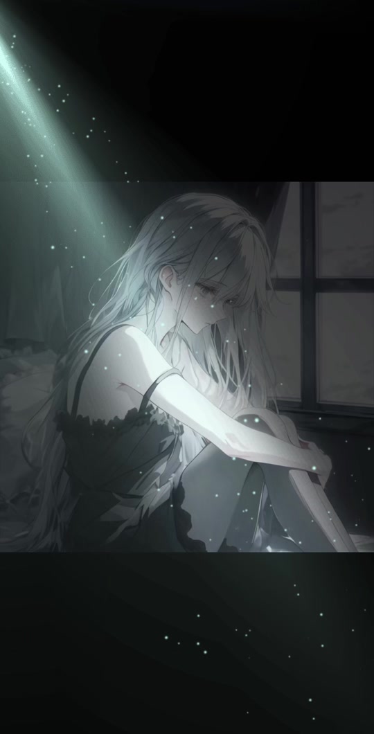 伤感女头 动漫背景