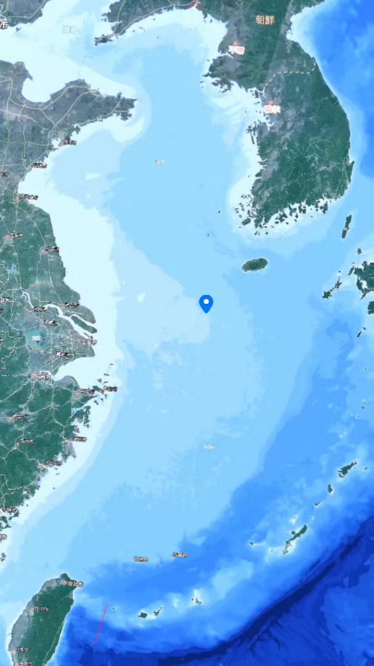 苏岩礁是江苏外海大陆架延伸的一部分,在江苏南通和上海崇明岛以东约