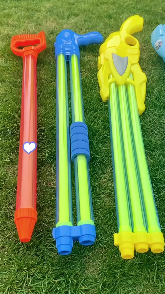 儿童抽拉式水枪 - 抖音