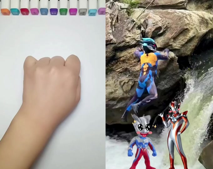 奥特曼同人插画_3d动画奥特曼玛米亚插画