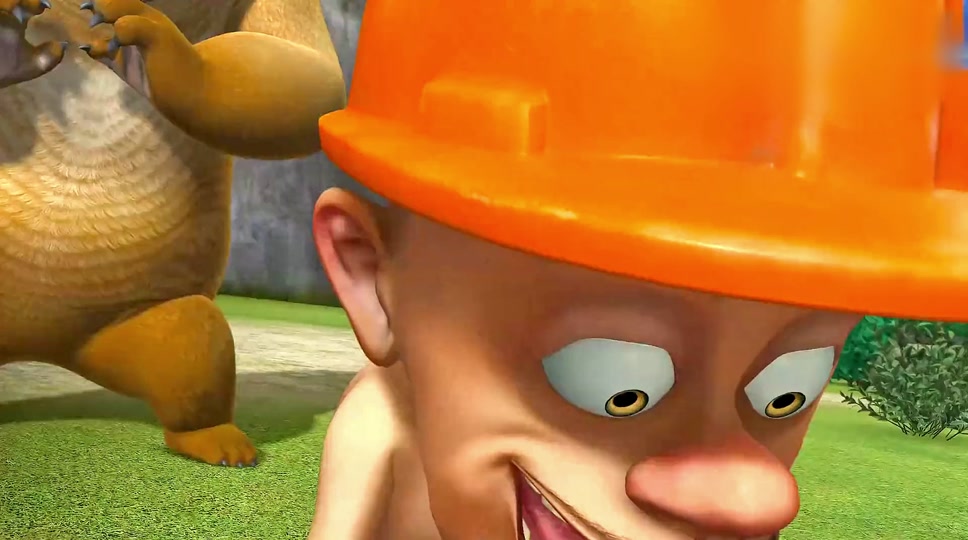 光头强饿的只剩半截胡萝卜