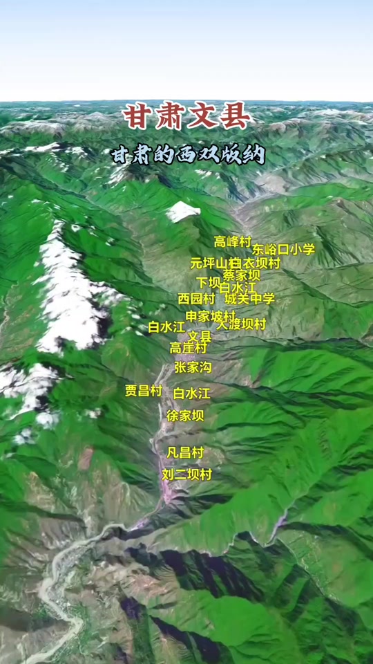 文县政区地图