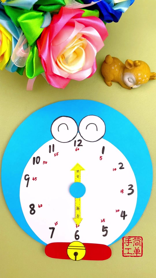 机器猫时钟手工制作