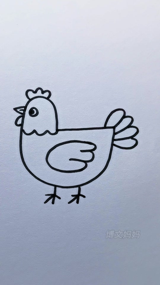 鸡翅膀简笔画