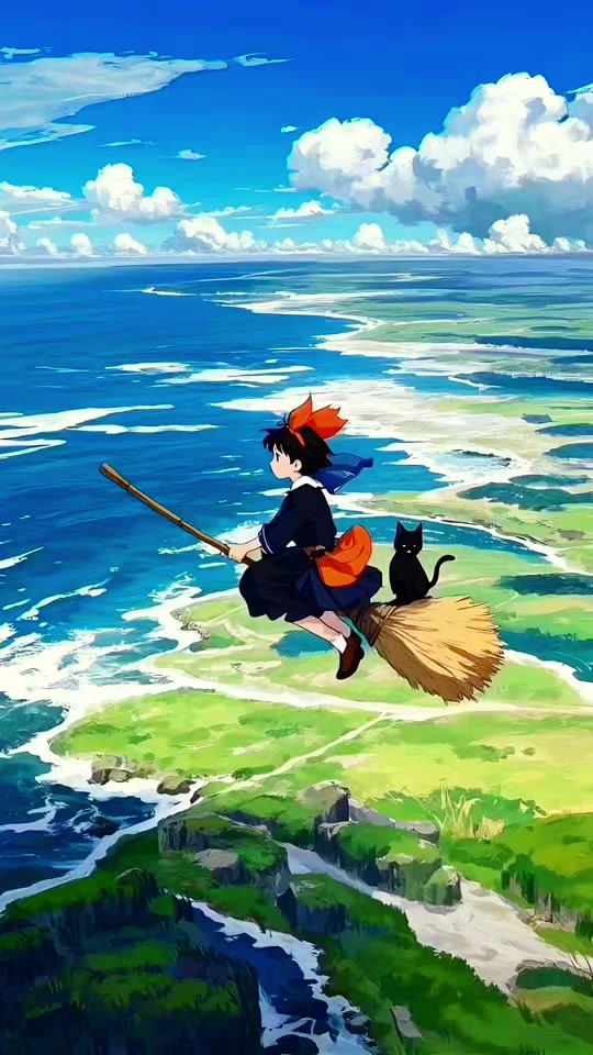 飞天魔女琪琪壁纸动图