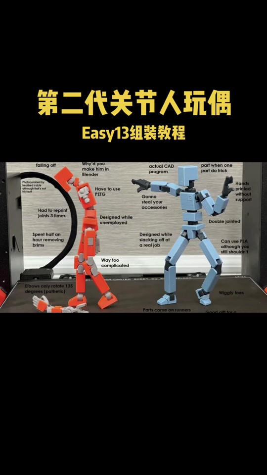 幸运13可动人偶拼装教程六翼天使 - 抖音