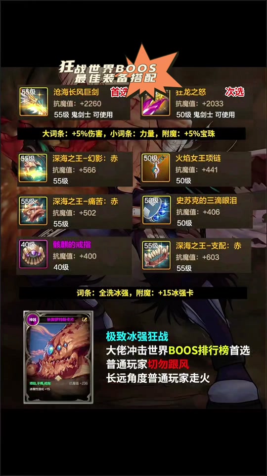 dnf手游狂战毕业装备搭配排行 - 抖音