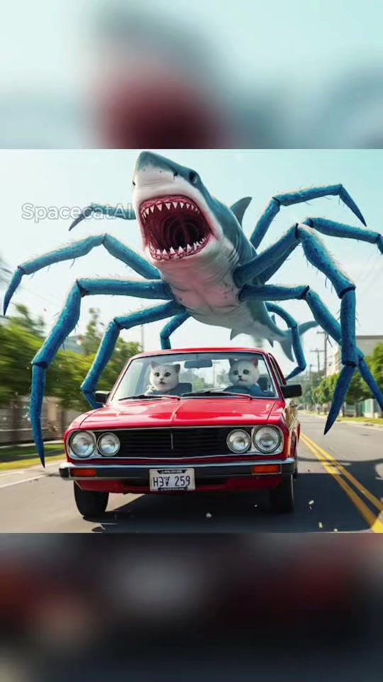 3d全息投影素材鲨鱼