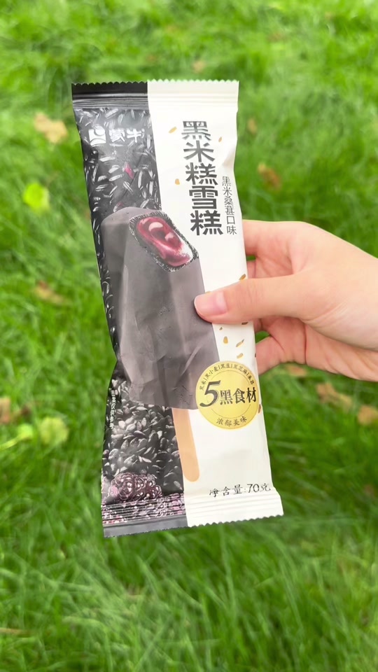 蒙牛冰淇淋西北:蒙牛黑米糕黑米桑葚口味冰淇淋 品味古早,一口穿越