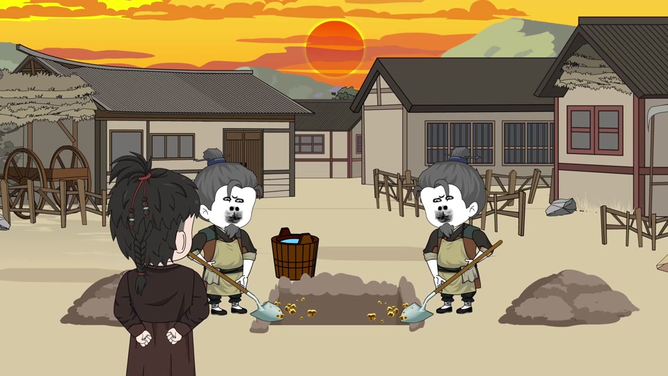 三个土坑小猴为什么挖不到井水 - 抖音