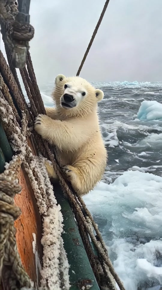 北极熊哭哭