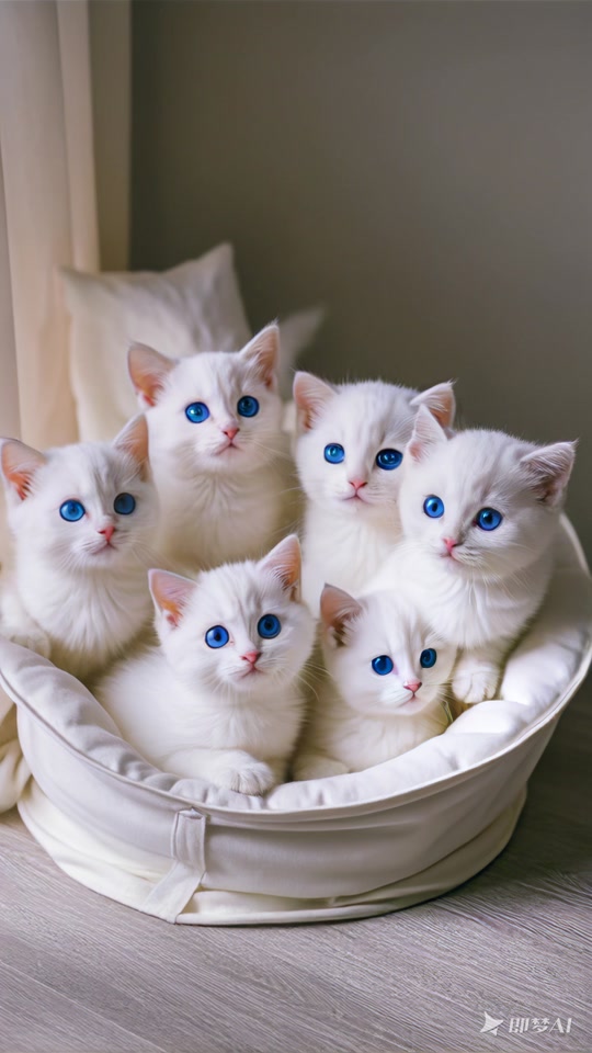 黄色小奶猫可爱呀