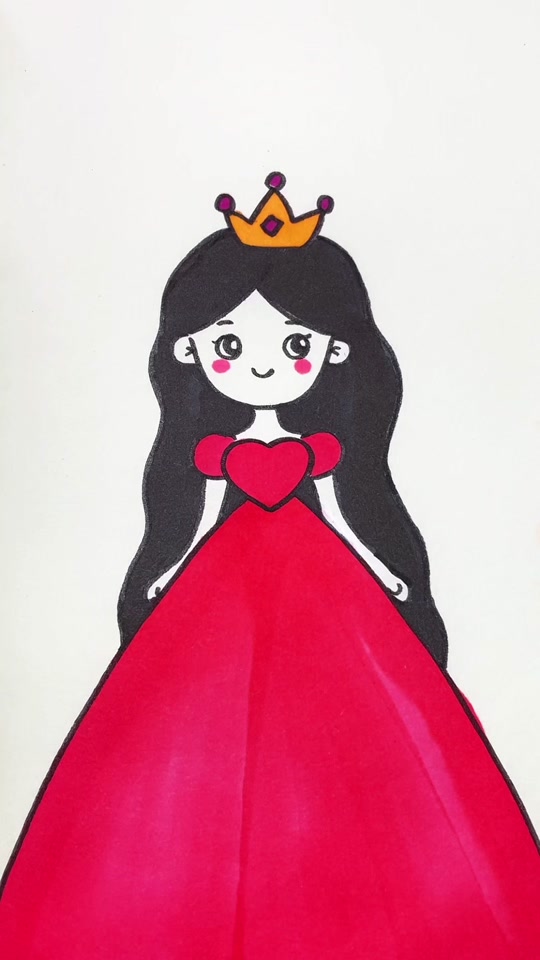 儿童绘画公主简笔画本