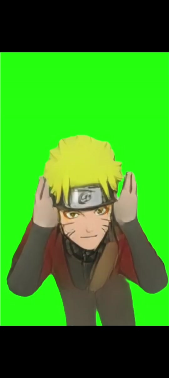 鸣人绿幕素材