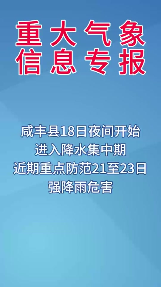 湖北恩施咸丰天气在线