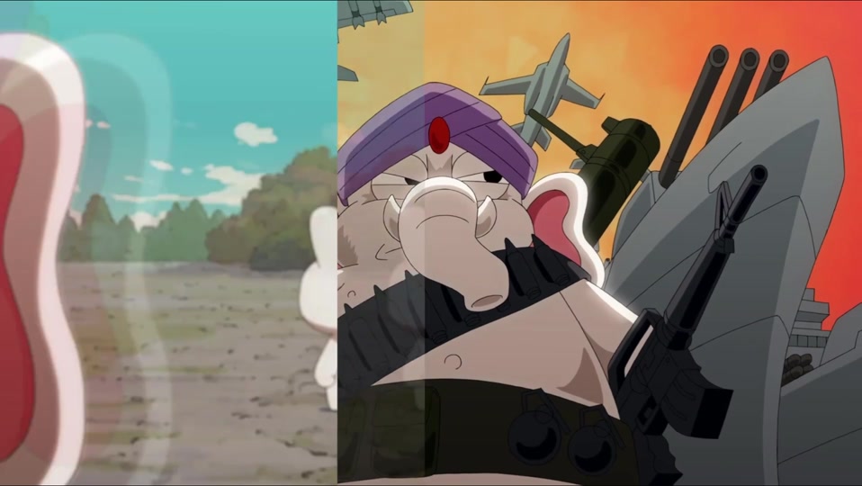 巴巴羊与白象动画