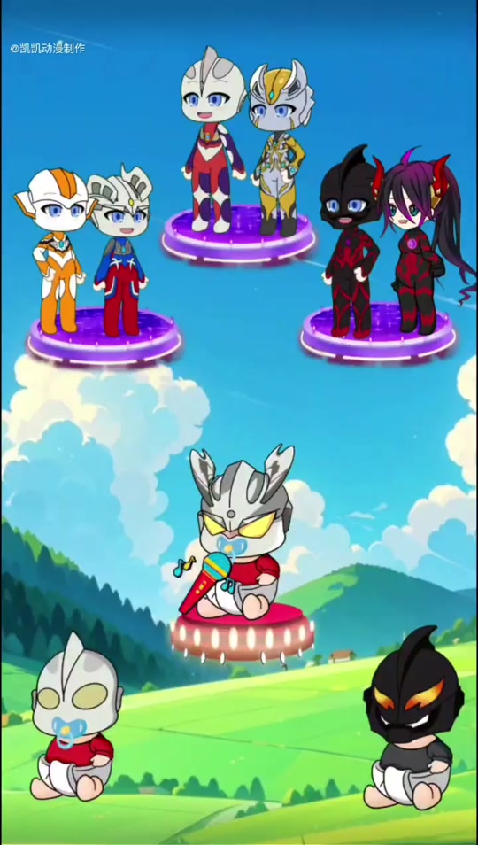 暗黑女奥特曼唱歌