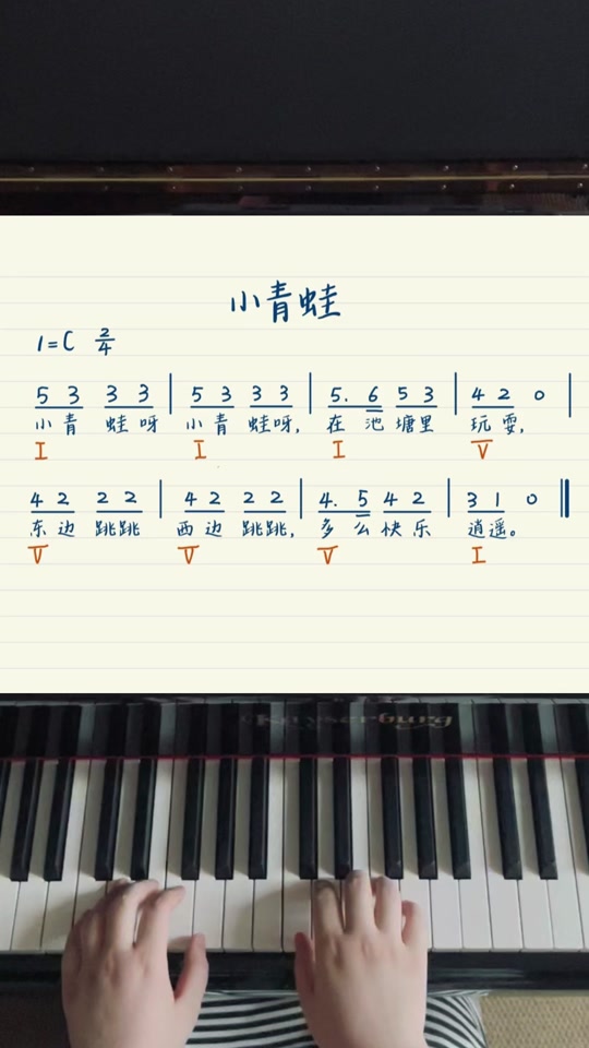 小青蛙儿歌简谱