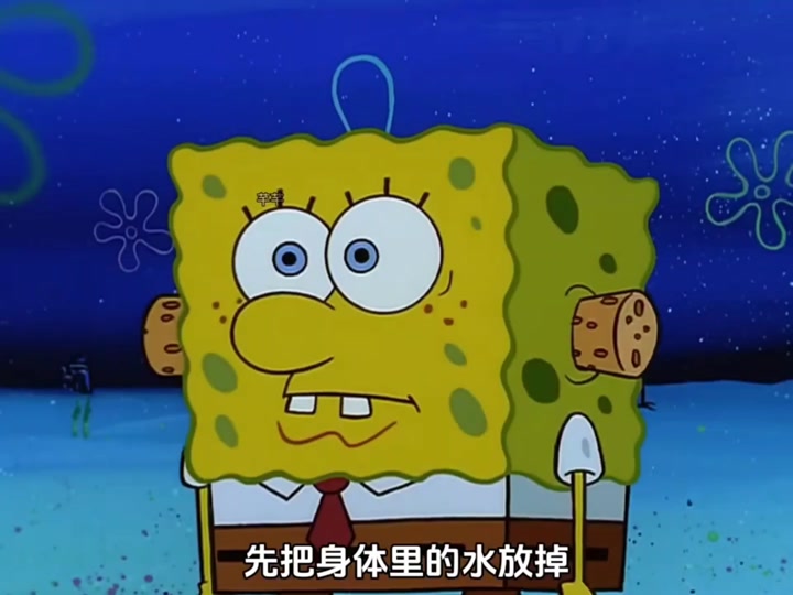 海绵宝宝吸水珠带小动物