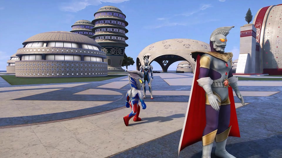 奥特曼同人插画_3d动画奥特曼玛米亚插画