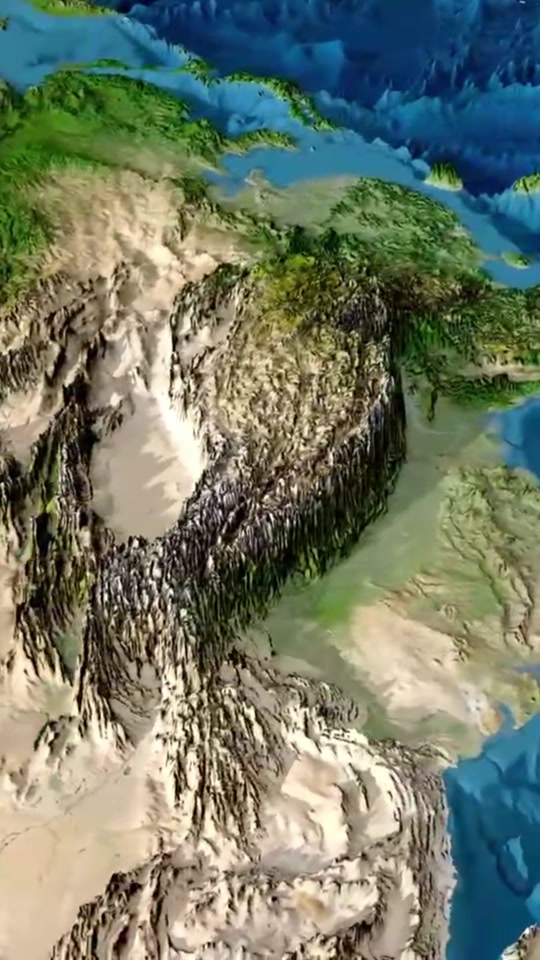 叙利亚地形地貌3d图