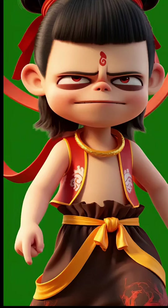 小孩说话的绿幕素材