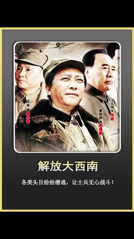 解放大西南演员表全部 - 抖音